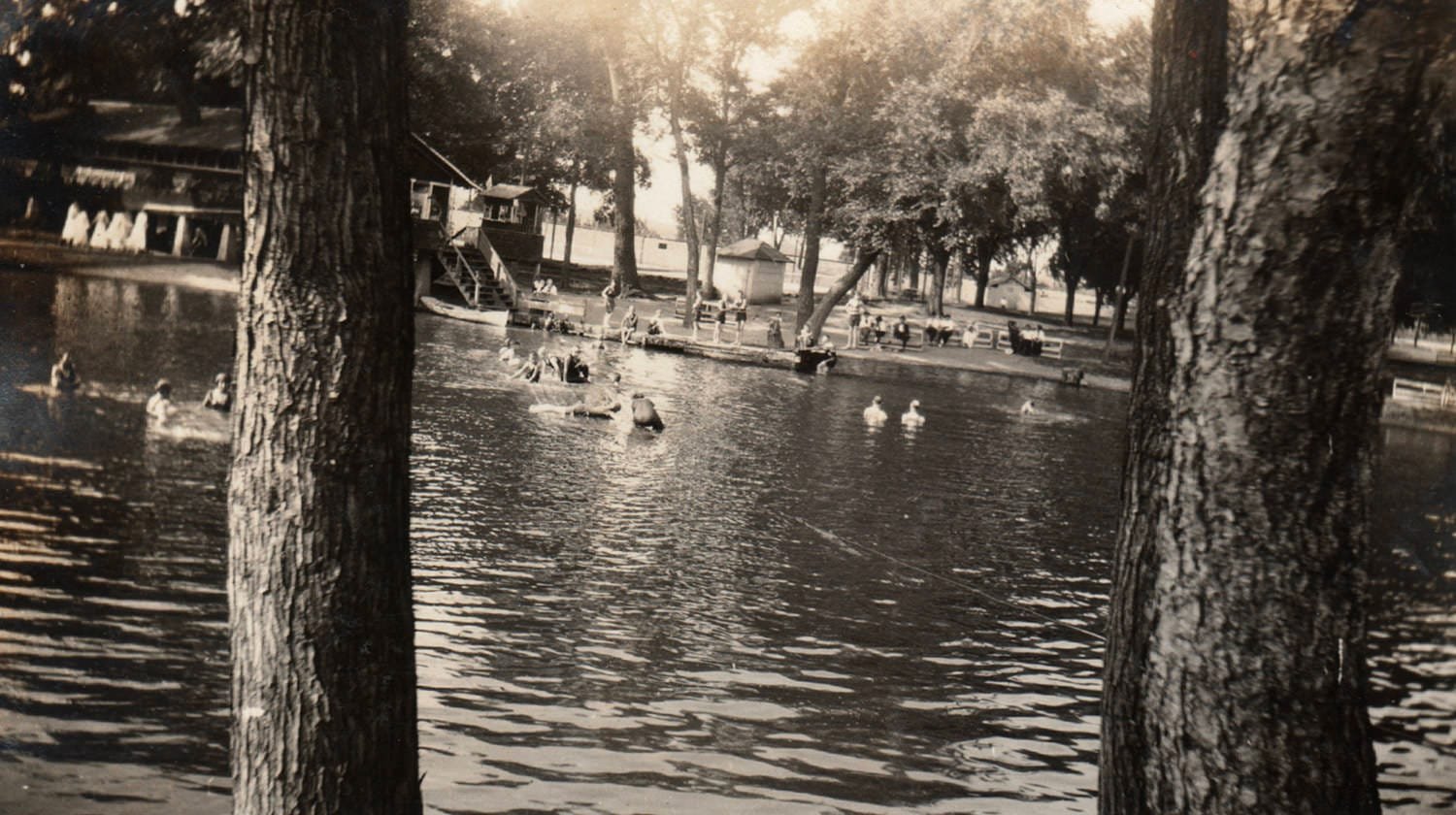 Swimming at Lakeside Park