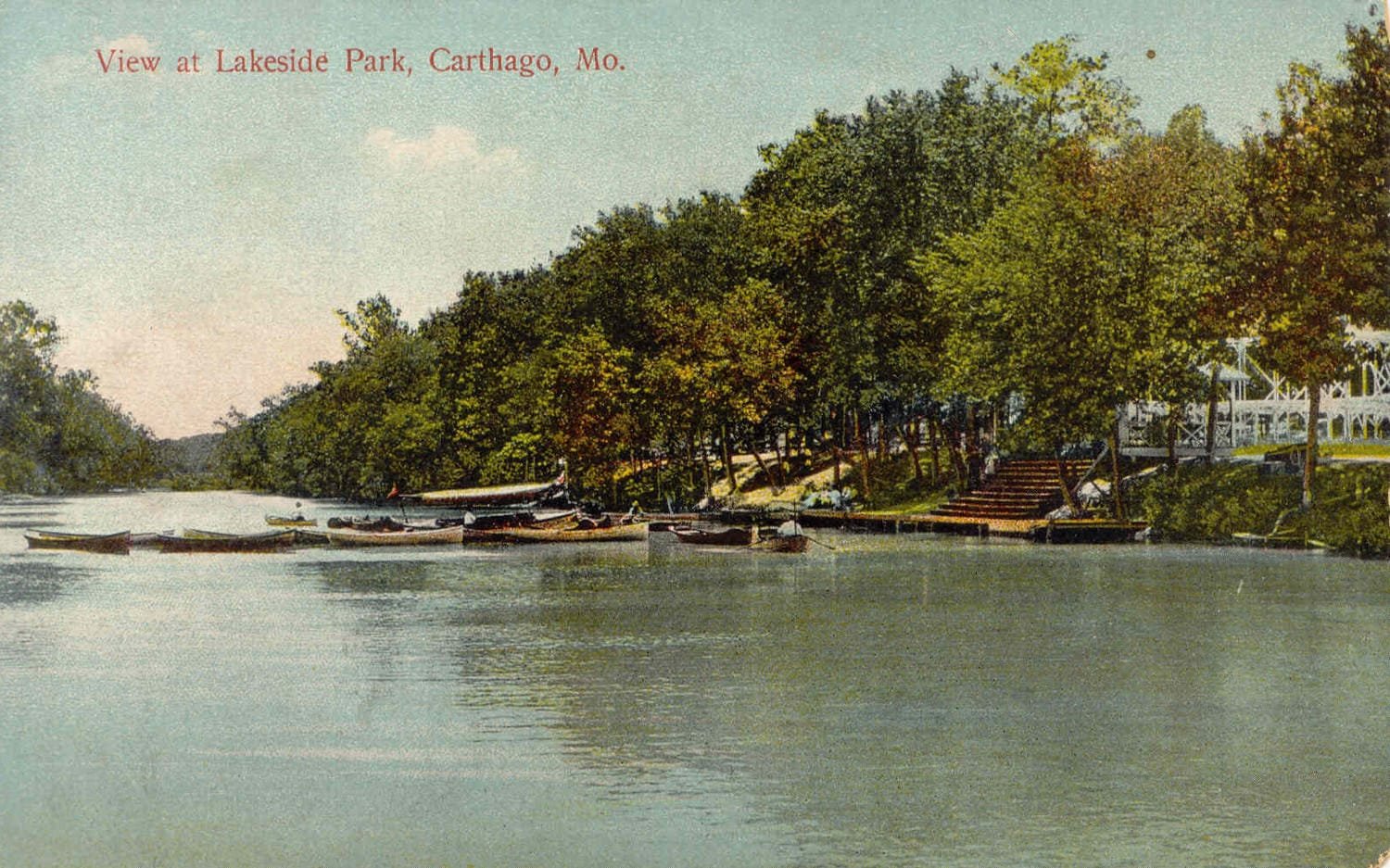 View at Lakeside Park, Carthage Mo